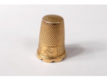 Thimble 18k solid gold eagle head Napoleon III XIXth 5,70gr thimble