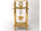 columns skeleton pendulum gilt bronze birds clock Angevin Paris XIX