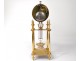 columns skeleton pendulum gilt bronze birds clock Angevin Paris XIX