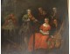 Great musicians table HST characters quartet music lesson painting 18th