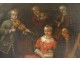 Great musicians table HST characters quartet music lesson painting 18th