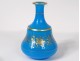 Carafe night service opaline blue gilding Baccarat Napoleon III nineteenth