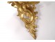 Console gilt carved wood wall lamp Italy twentieth century