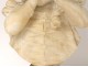 alabaster sculpture bust young child curly hair nineteenth century girl