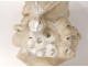 alabaster sculpture bust young child curly hair nineteenth century girl