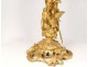 Large candelabra 7 Louis XV gilt bronze fire bird seed 77cm nineteenth