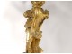 Large candelabra 7 Louis XV gilt bronze fire bird seed 77cm nineteenth