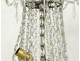 Charles X chandelier trash chandelier crystal glass carved garlands nineteenth