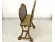 gilded wood magazine rack cane Napoleon III nineteenth century