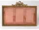 Photo frame holder Louis XVI gilt brass frame 3 views french knot nineteenth