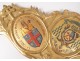 Blason wood golden arms Cardinal Boyer Clermont-Ferrand bishop nineteenth