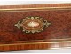 glovebox magnifying amboine wood inlay pink brass Napoleon III XIXth