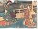 Print Japanese Ukiyo-e Utagawa Kuniyoshi women coutisanes Edo Oiran 19th