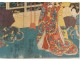 Print Japanese Ukiyo-e Utagawa Kuniyoshi women coutisanes Edo Oiran 19th