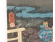 Print Japanese Ukiyo-e Utagawa Kuniyoshi women coutisanes Edo Oiran 19th