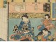 Ukiyo-e Woodblock Utagawa Kunisada III Toyoshi samurai XIX women