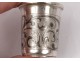 Small cup vodka Russian silver inlaid silver Moscow Moscow nineteenth