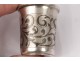 Small cup vodka Russian silver inlaid silver Moscow Moscow nineteenth