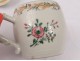 Pot cream porcelain India Company pink butterfly eighteenth family