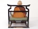 Japanese Buddhist monk polychrome wood sculpture rosary nenju XIX