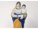 Virgin and Child Jesus Holy Mary Quimper faience nineteenth century