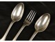 3 sterling silver flatware Farmers General 224g 18th