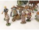 Lot 77 figurines alu animals farm characters cows pigs horses XXè