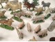 Lot 77 figurines alu animals farm characters cows pigs horses XXè