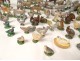 Lot 77 figurines alu animals farm characters cows pigs horses XXè