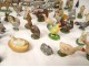 Lot 77 figurines alu animals farm characters cows pigs horses XXè