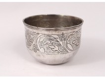 Small charka vase glass Charka silver solid silver silver cup 18gr 18th XIXth