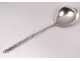 Solid silver caviar spoon Russian silver Moscow silver spoon 64gr XIX