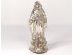 Statuette of the Virgin Mary of Eglomised Glass XIXth century