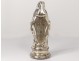 Statuette of the Virgin Mary of Eglomised Glass XIXth century