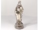 Statuette Jesus Christ Sacred Heart glass Eglomisé XIXth century