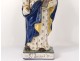 Statuette faience HB Quimper Saint-Joseph XIXth century