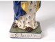 Statuette faience HB Quimper Saint-Joseph XIXth century