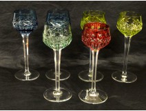 Wine Glasses 6 Crystal St. Louis the 20th France