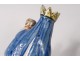 Statuette Virgin Child Jesus Saint Mary faience Quimper XIXth century