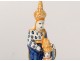 Small statuette faience HB Quimper Sainte-Anne Marie XIXth century