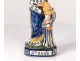 Small statuette faience HB Quimper Sainte-Anne Marie XIXth century