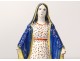 Statuette of the Holy Virgin Mary faience Quimper XIXth century