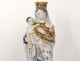 Madonna of childbirth faience Nevers Child Jesus Saint Mary XVIII XIXth c.