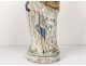 Madonna of childbirth faience Nevers Child Jesus Saint Mary XVIII XIXth c.