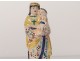 Statuette faience Holy Virgin Mary Child Jesus signed XIXth century