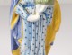 Hadancourt faience statue Holy Virgin Mary Child Jesus XXth century