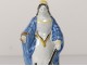 Statuette faience Saint-Philomène marine anchor XXth century