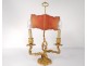 Louis XV wall lamp 2 fires bronze gilt rocaille foliage 20th century