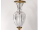 Lamp base Empire baluster vase crystal gilt bronze 20th century