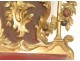 Large wall console shelf wood carved gilt painted Italy fruits XXth